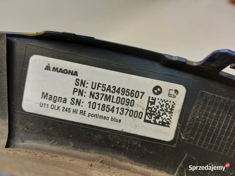 BMW iX1 X1 U11 Listwa błotnika tył prawa C31 Listwy i nakładki