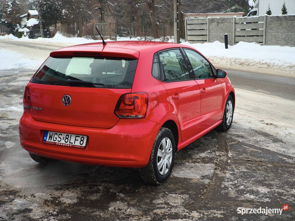 VW polo2009 12 mpi134500 przebieg czerwony Nasielsk
