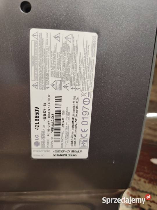Sprzedam dwa telewizory LG 42 l8850v ZN