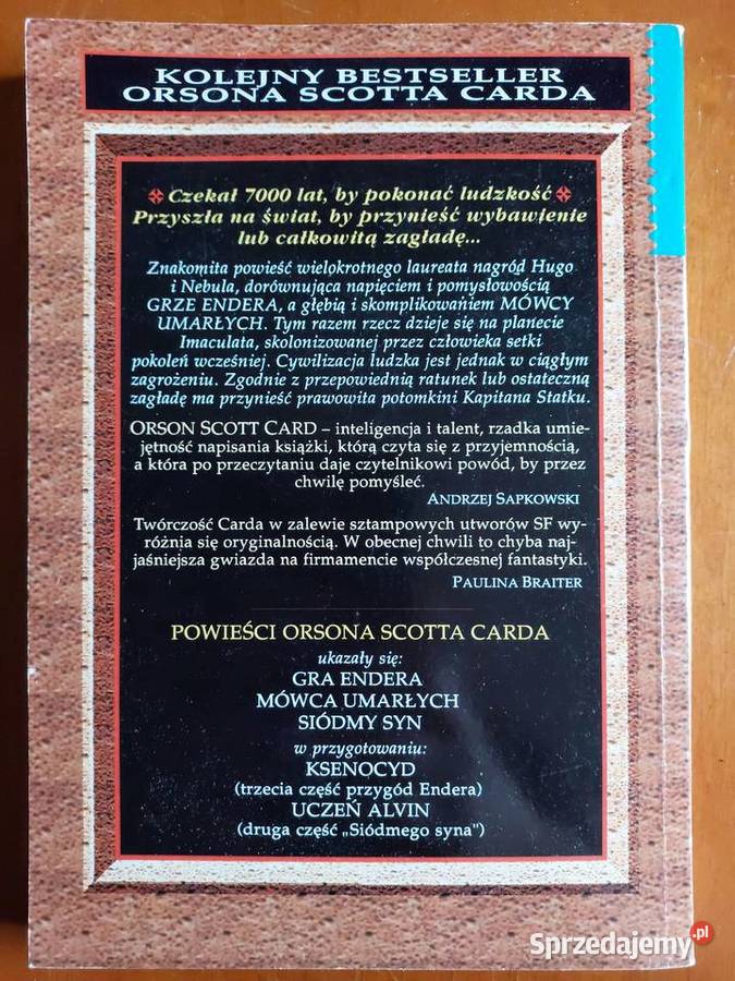 Glizdawce Orson Scott Card fantastyka dolnośląskie Wrocław sprzedam