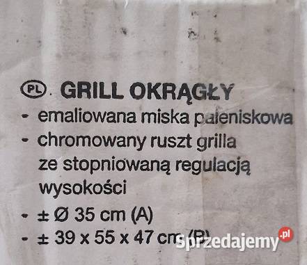 grill ogrodowy okrągły mały bbq 35 Kraków