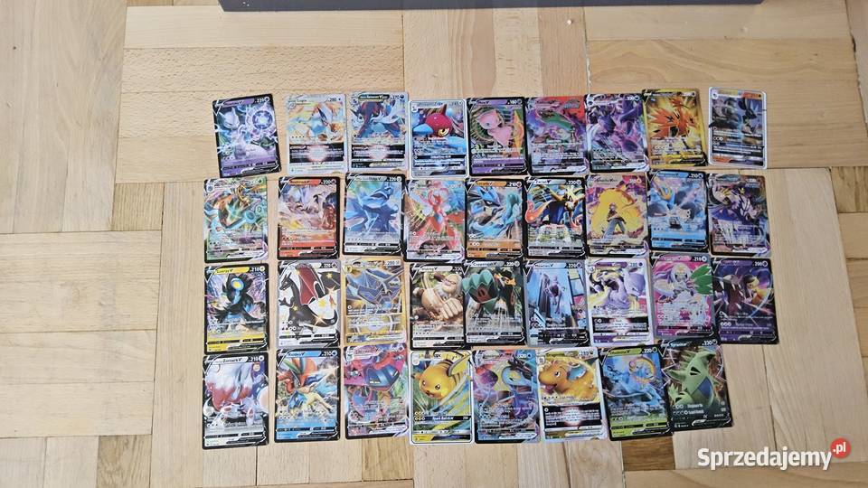 Błyszczące karty z Pokemonami w stylu V 35 sztuk Tarnów