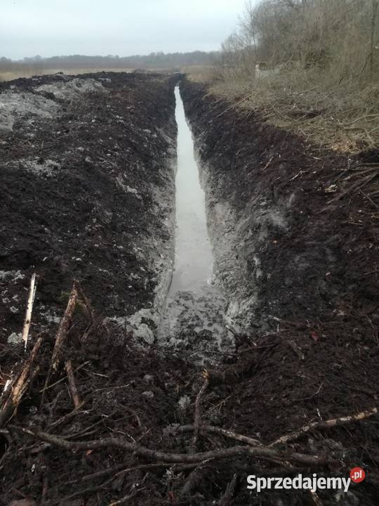 Kopanie pogłębianie stawów usługi koparką linową Małdyty
