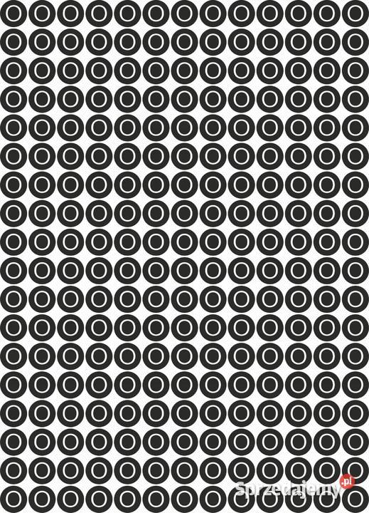 Naklejka O na czarnym tle 234 13 mm Kamionna