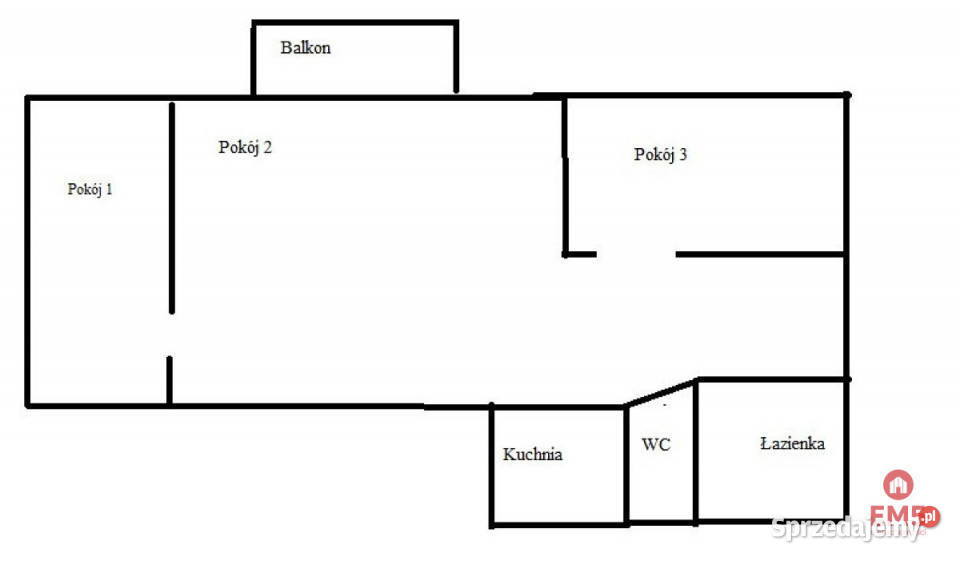 Mieszkanie na sprzedaż 687m2 3 pokojowe Suwałki
