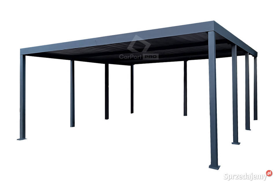 CarPort PREMIUM wiata samochodowa 6x6 antracyt blacha Szczecin