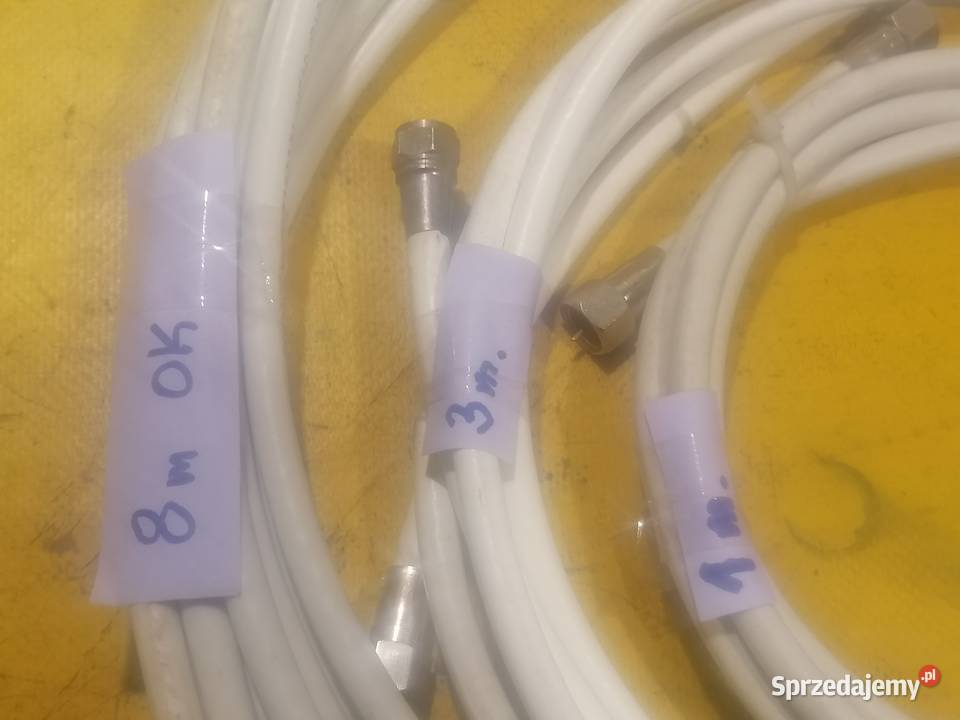 przewody tvsat 8m3m1m miedziane zestaw Piotrków Trybunalski