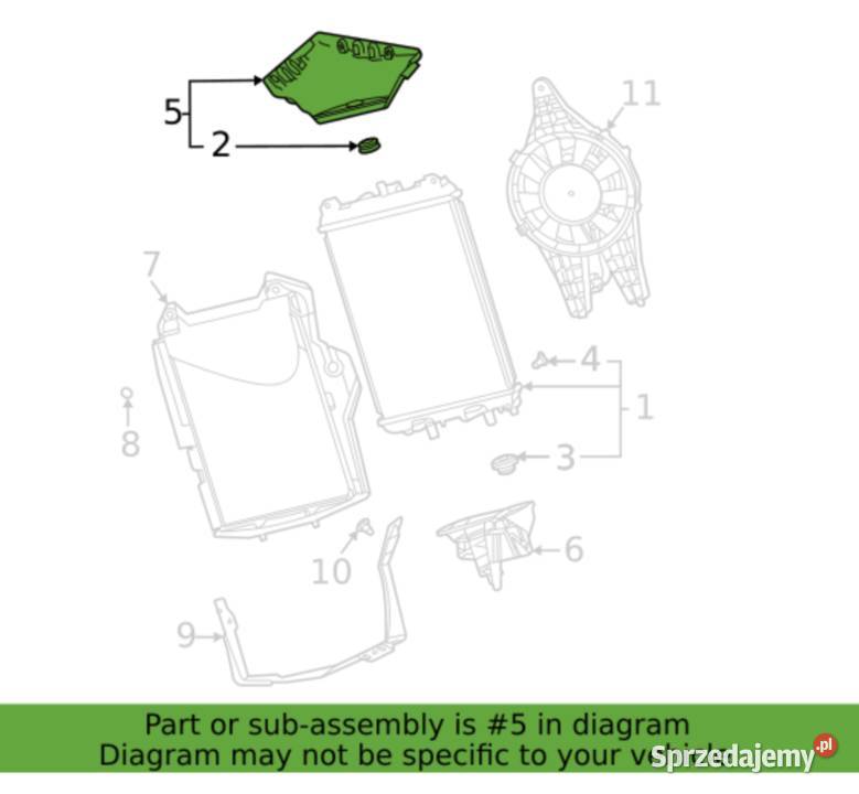 Corvette C8 wspornik chłodnicy pomocniczej prawy opolskie sprzedam