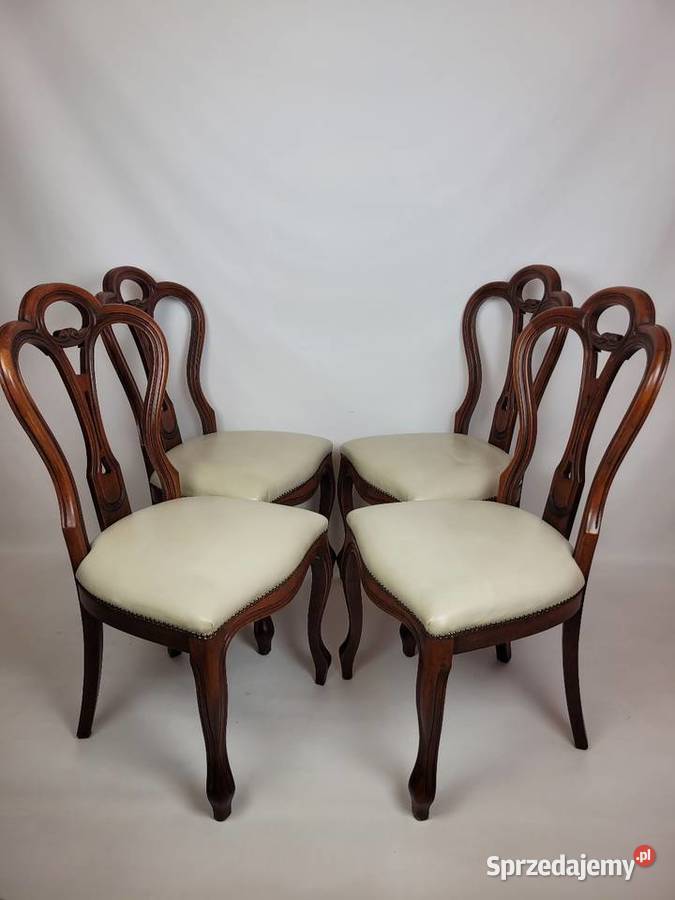 4 Krzesła w stylu Anne Queen