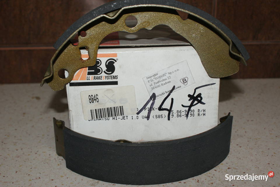 8846 ABS SZCZĘKI HAMULC DAIHATSU CUORE 8085 mazowieckie Białobrzegi