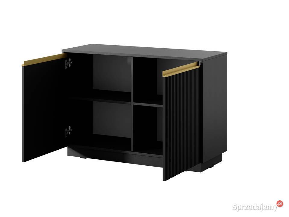 Komoda 104 niska ROYAL kolor czarny grafit opolskie Opole