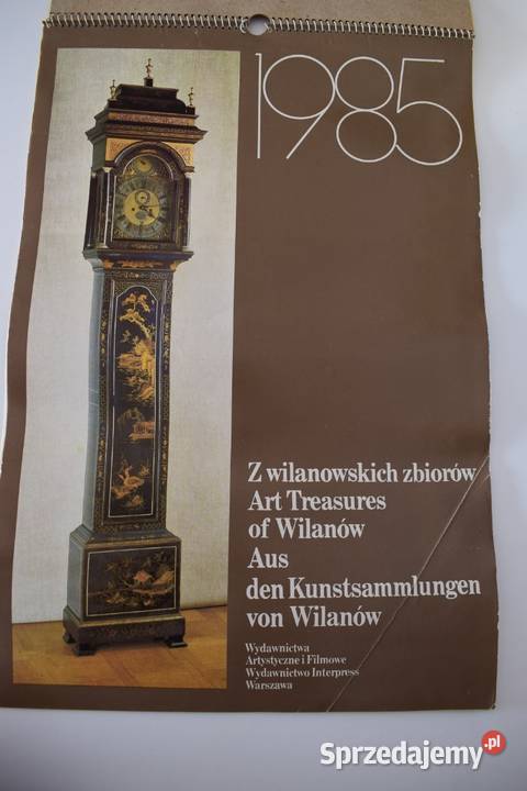 Duże kalendarze z 1985 stare zegary i antyki Chełmno
