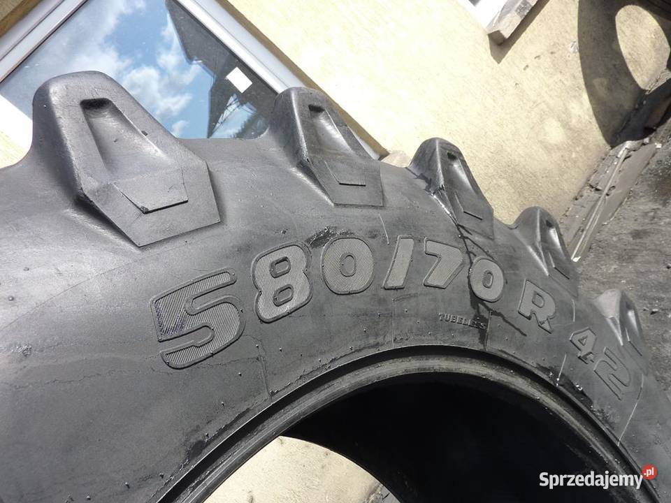 2x Opona używana rolnicza 58070R42 TRELLEBORG 70 Zaścianki sprzedam