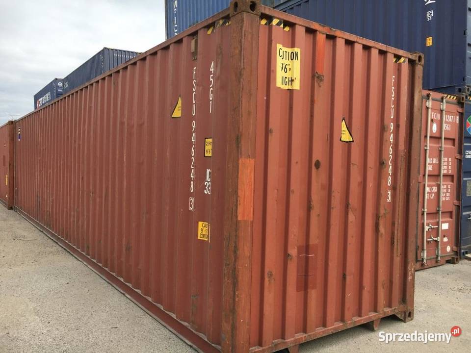 Kontenery morskie 12 metrowe 40HC wielkopolskie Poznań