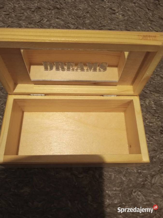 Szkatułka drewniana na biżuterię i drobiazgi sprzedam