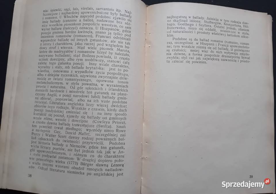 Adam Mickiewicz Ballady i Romanse Sp Wyd Książka wielkopolskie Koźminek