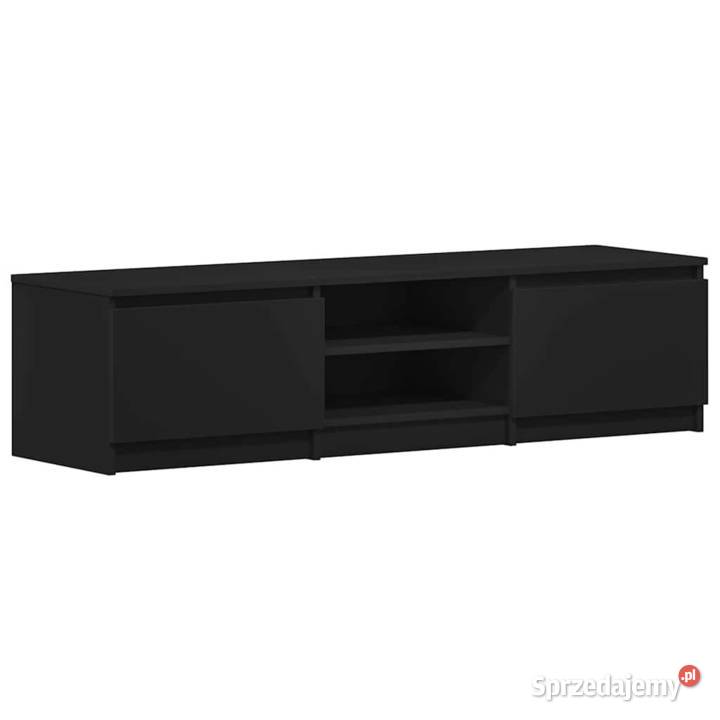 vidaXL Szafka pod TV czarna 140x40x355 SKU800649 Pozostałe