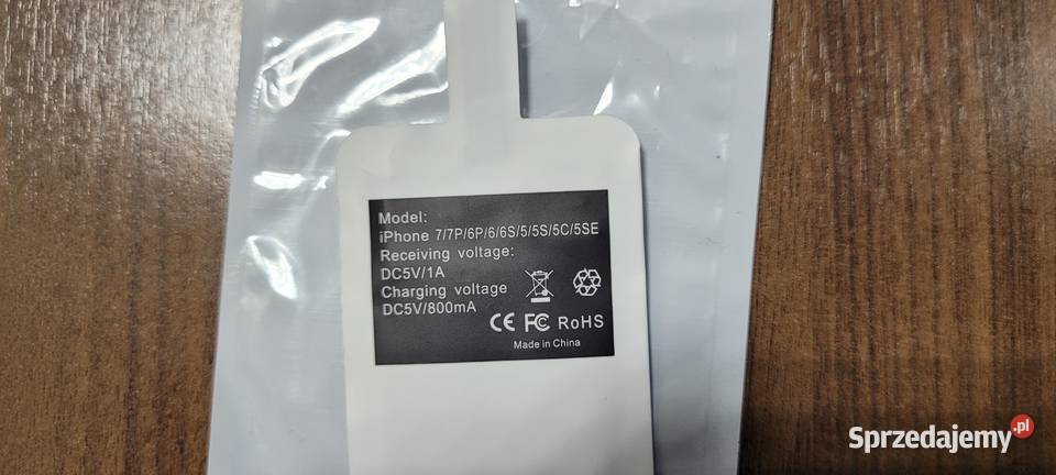 Adapter QI odbiornik ładowania indukcyjnego iOS Sosnowiec