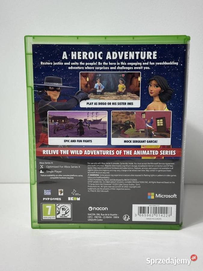 GRA ZORRO THE CHRONICLES NA XBOX SERIES X ENG Śrem