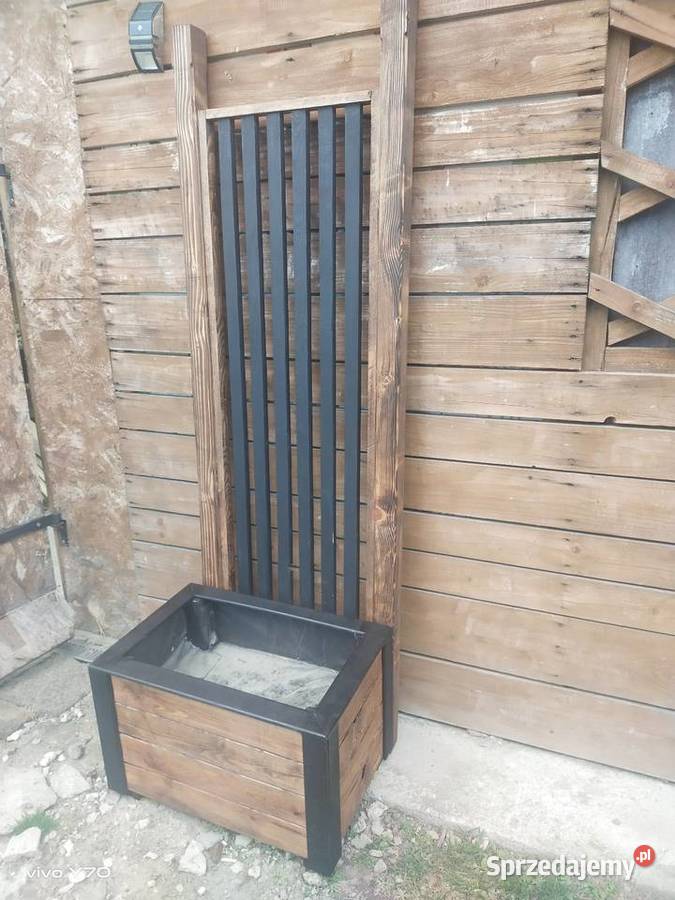 Pergola z donica w stylu loft Krosno