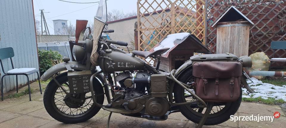 ładnie odrestaurowany harley davidson wla Harley-Davidson Kluczbork