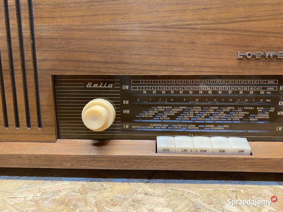 Radio lampowe Loewe Opta Bella Modern film Gałkowice-Ocin