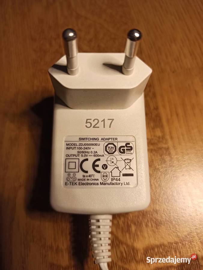 Zasilacz ładowarka szczoteczki do zębów 5V 600mA Białystok