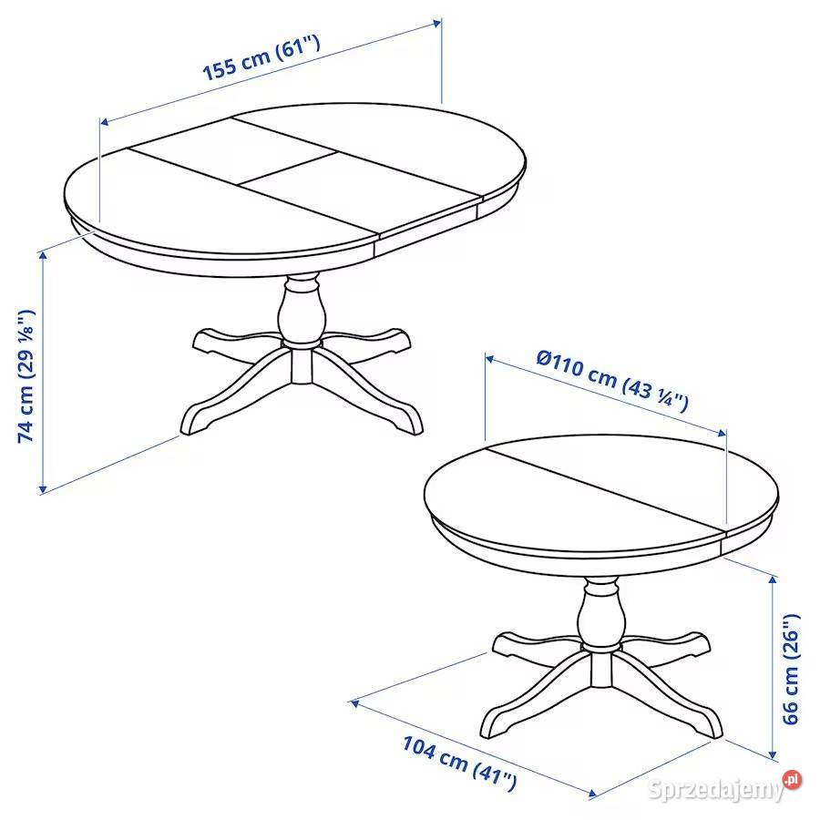 Stół rozkładany IKEA INGATORP biały Pszczyna