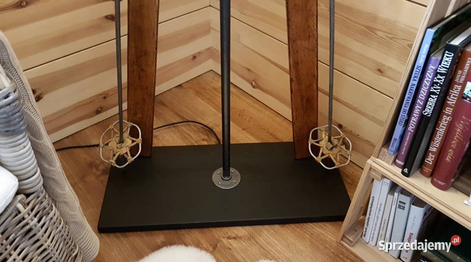 Lampa stare narty lampa z nart loft vintage Wrocław