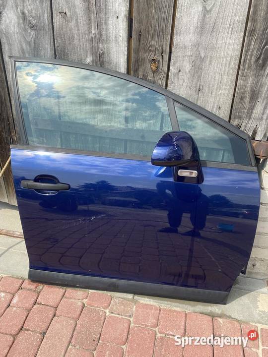 CITROEN C4 DRZWI PRAWE PRZÓD 2008r Granatowe