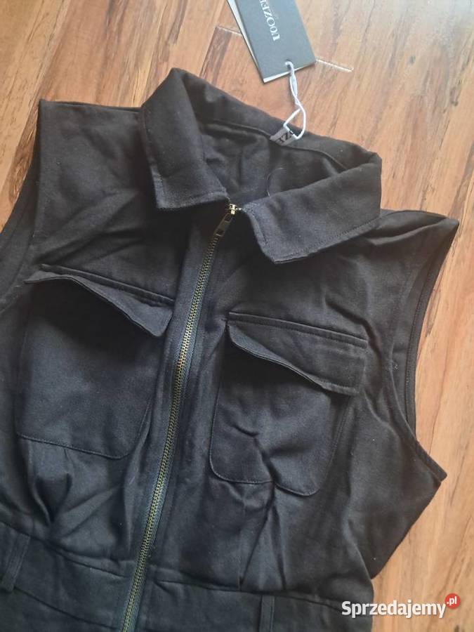 nowy czarny kombinezon z krótkim rękawem uoozee czarny Sandomierz