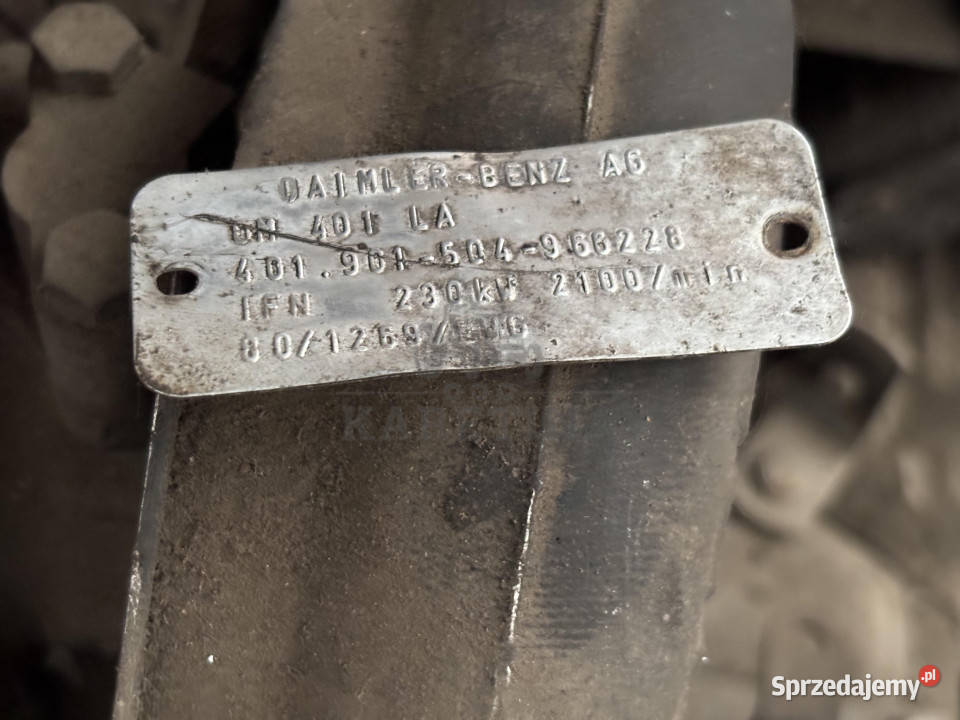 MercedesBenz OM 401 LA OM401LA 245 9 572 Silnik Pozostałe Jastrzębniki