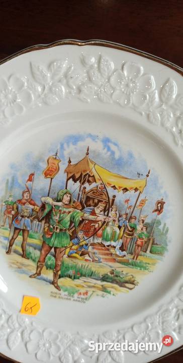 Talerz MADDOK England Scenki Robin Hood Reliefy Gdańsk sprzedam