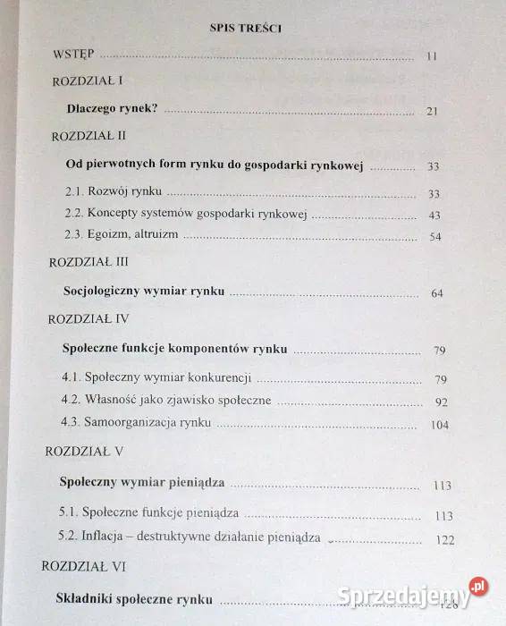 Społeczne funkcje rynku Sławomir Partycki lubelskie Chełm sprzedam