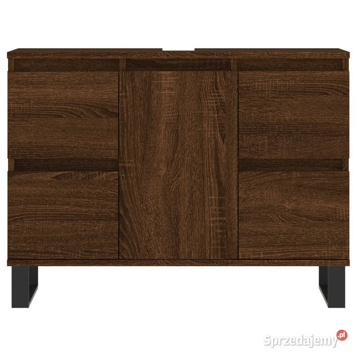 Szafka łazienkowa brązowy dąb 80x33x60 WM831667 Szafki Warszawa