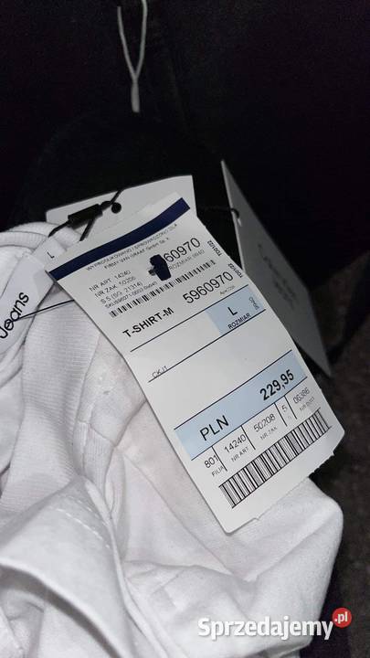 Bluzka calvin clein z metka oryginalna biały Warszawa