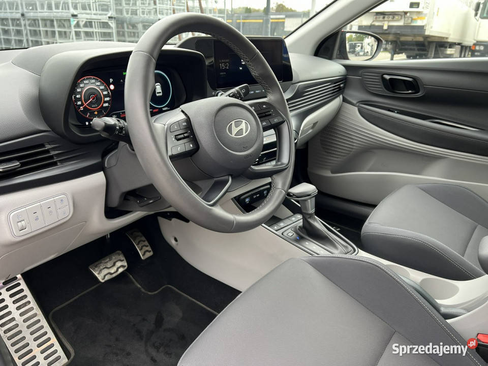 Hyundai Bayon 10TGDI 100 7DCT Smart Perła Jasny komputer pokładowy łódzkie Piotrków Trybunalski