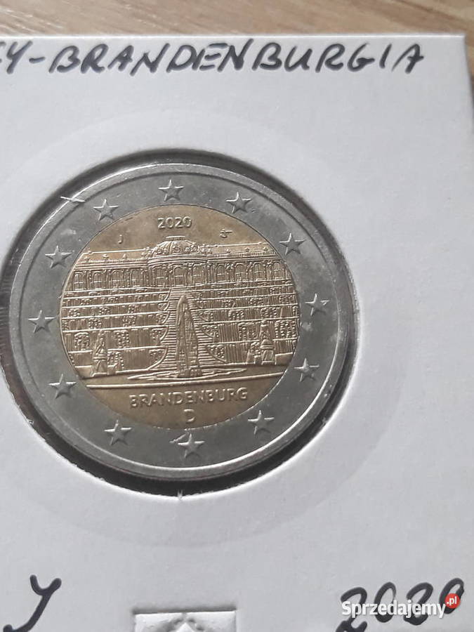 2 Euro Brandenburgia Niemcy 2020 r men G i J Konin