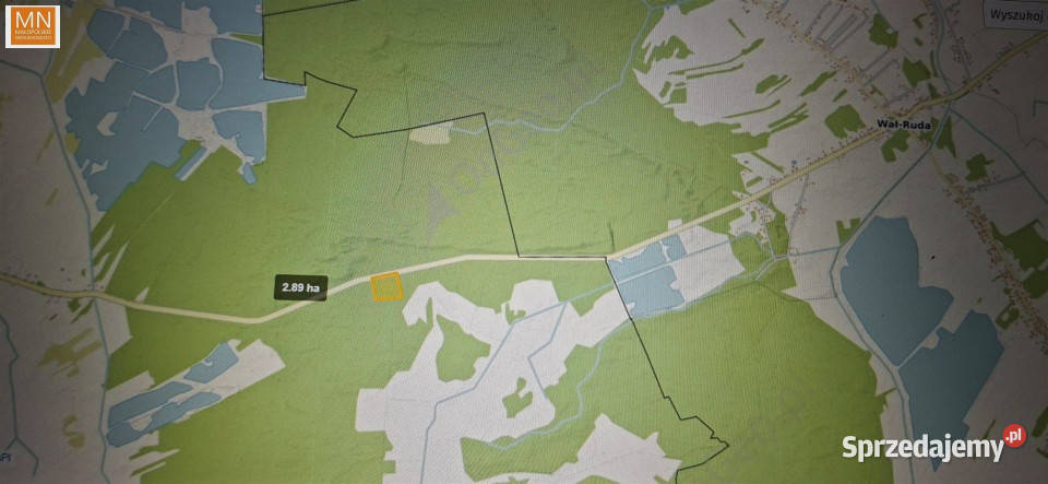 Sprzedaż działki Borzęcin 28900m2 14zł/m2 Sprzedaż małopolskie sprzedam