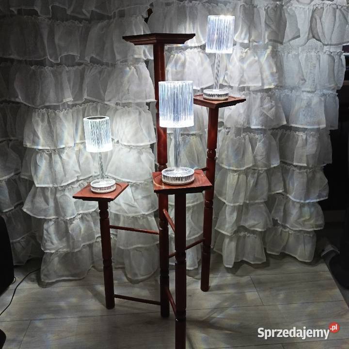 KWIETNIK DREWNIANY 4 ramienny styl vintage 100 sprzedam