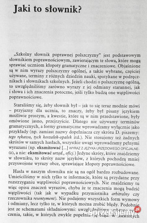 Szkolny słownik poprawnej polszczyzny Magdalena lubelskie