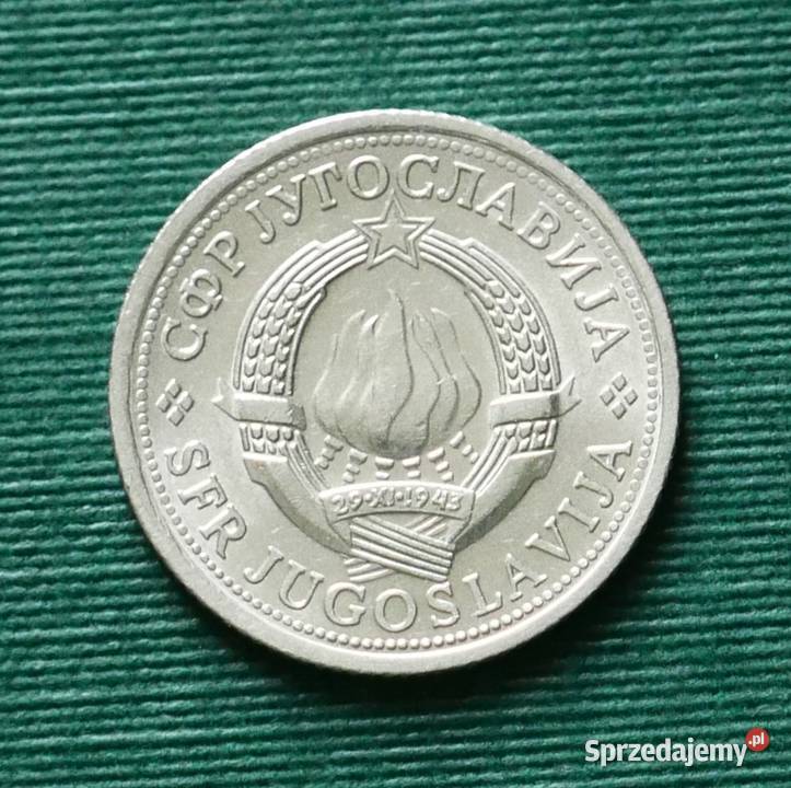JUGOSŁAWIA 1dinar 1977r Numizmatyka Gliwice