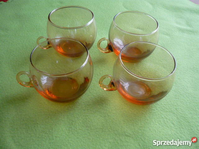 Szklanki kolorowe śląskie Myszków
