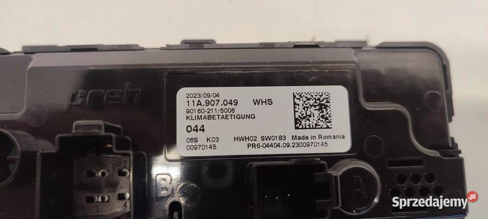 CUPRA FORMENTOR PANEL KLIMATYZACJI TYŁ 11A907049