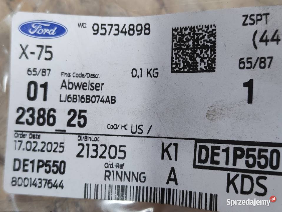 Przedłużenie Nadkola Prawy Przód Ford Kuga Mk3 Pleszew