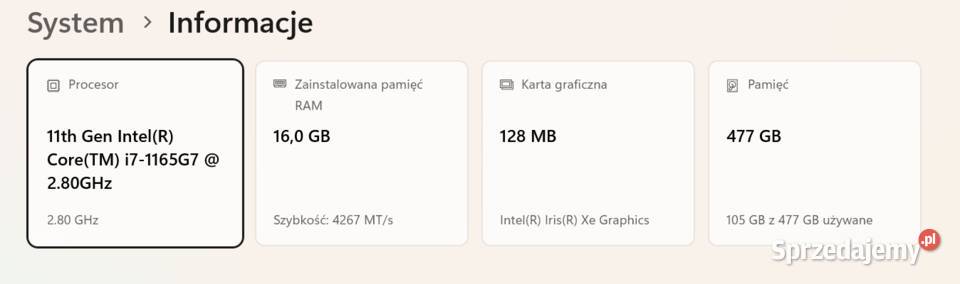Laptop Lenovo ThinkBook 13s ekran 133 w zestawie Liczba rdzeni 4 wielkopolskie Poznań
