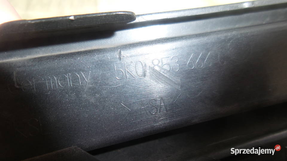 Vw Golf VI Gti atrapazderzaka przedniego Czarny Łódź