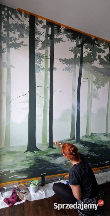 Malowidła ścienne mural malowanie ścian Nowy Targ sprzedam