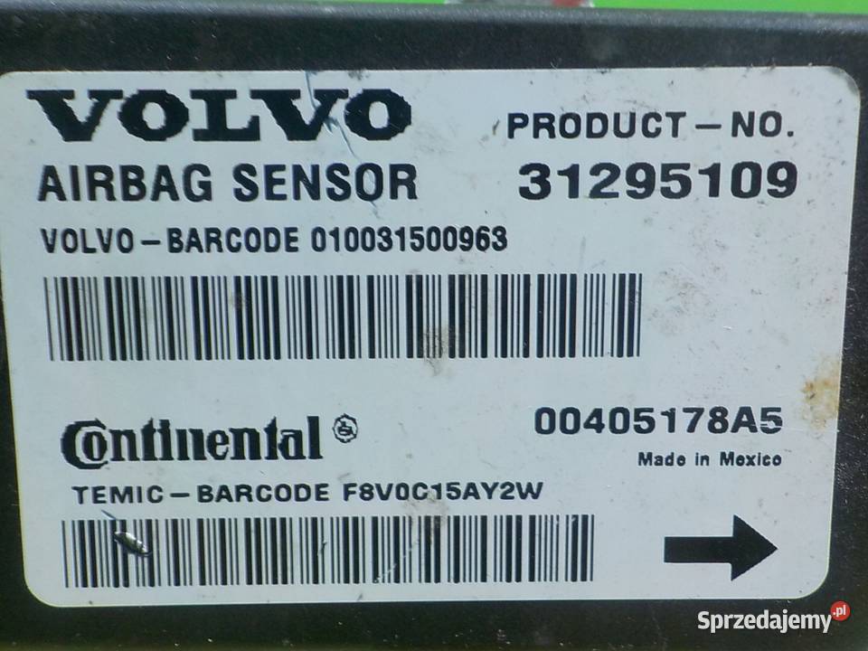 VOLVO C30 LIFT 16 D 10r 3D modul sensor AIRBAG mazowieckie