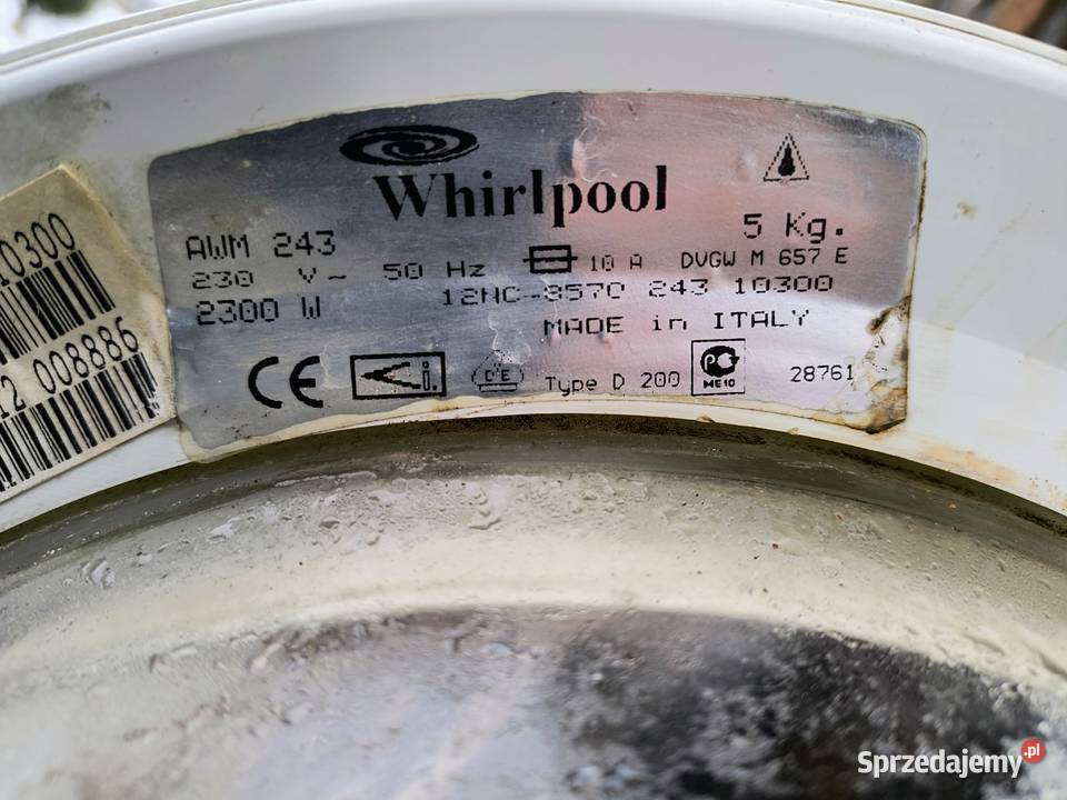 Części do pralki Whirlpool AWM 243500 Bychawa